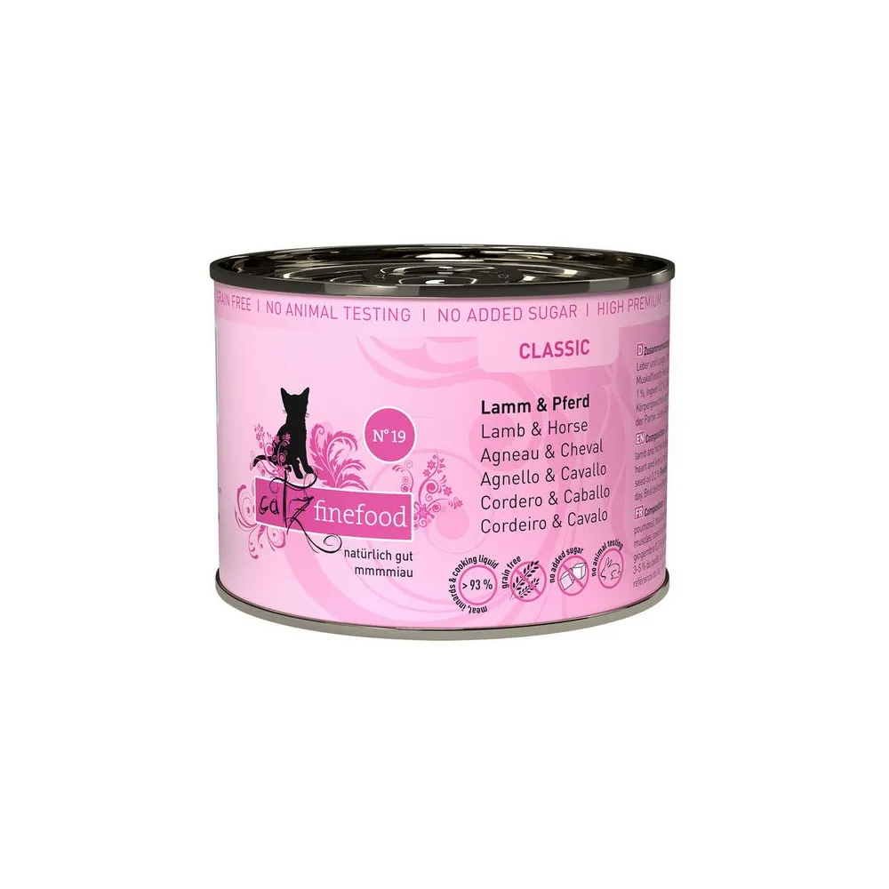 Catz Finefood Classic N.19 Jagnięcina i Konina puszka 200g