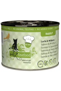 Catz Finefood Ragout N.605 Łosoś i Dzika Kaczka puszka 190g