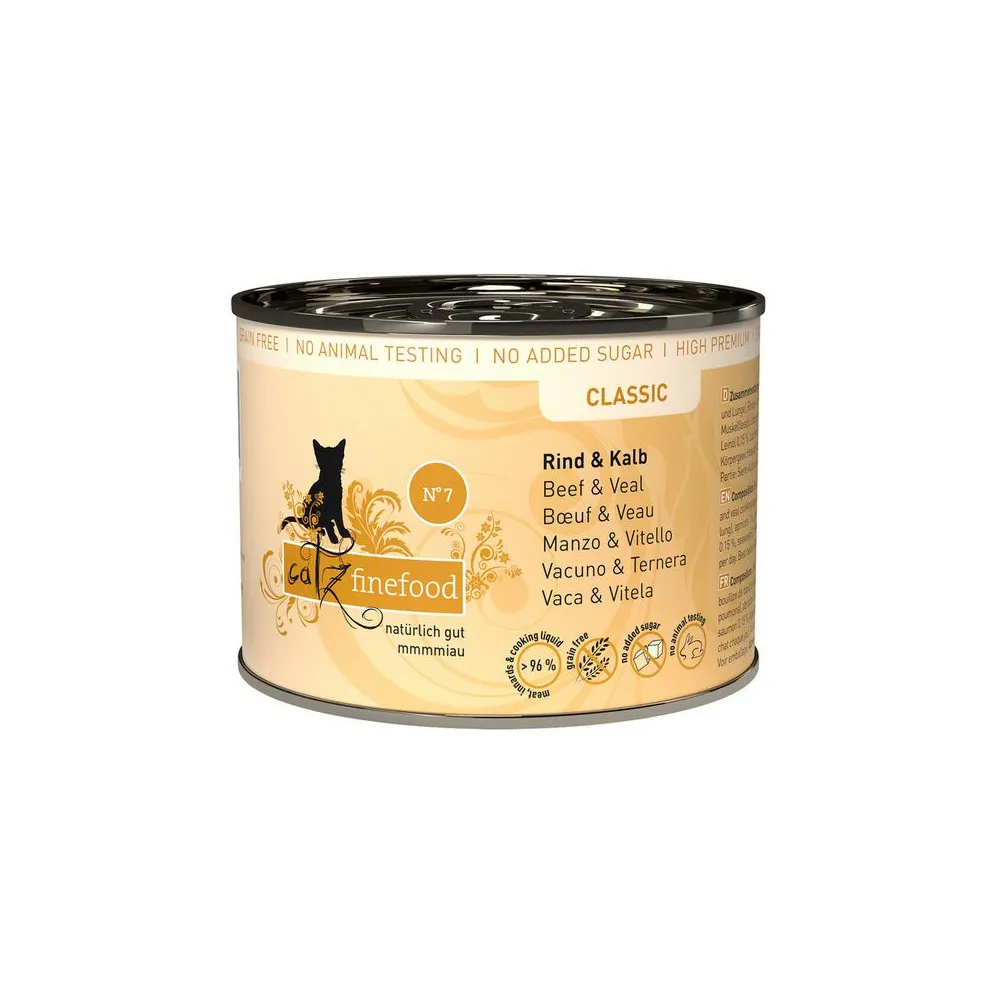 Catz Finefood Classic N.07 Wołowina i cielęcina puszka 200g