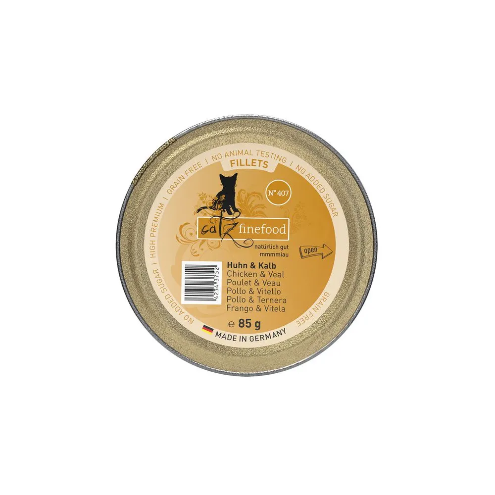 Catz Finefood Filety N.407 Kurczak/Cielęcina tacka 85g