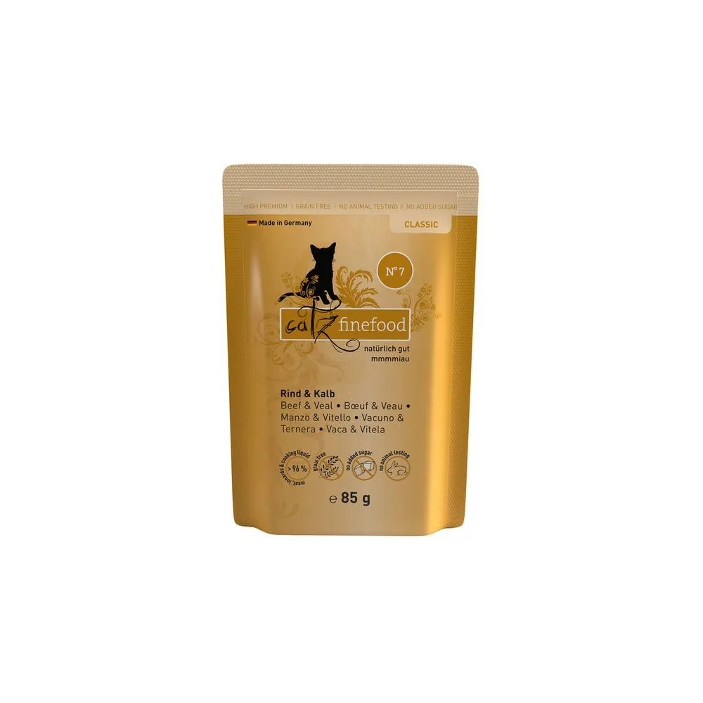 Catz Finefood Classic N.07 Wołowina i cielęcina saszetka 85g