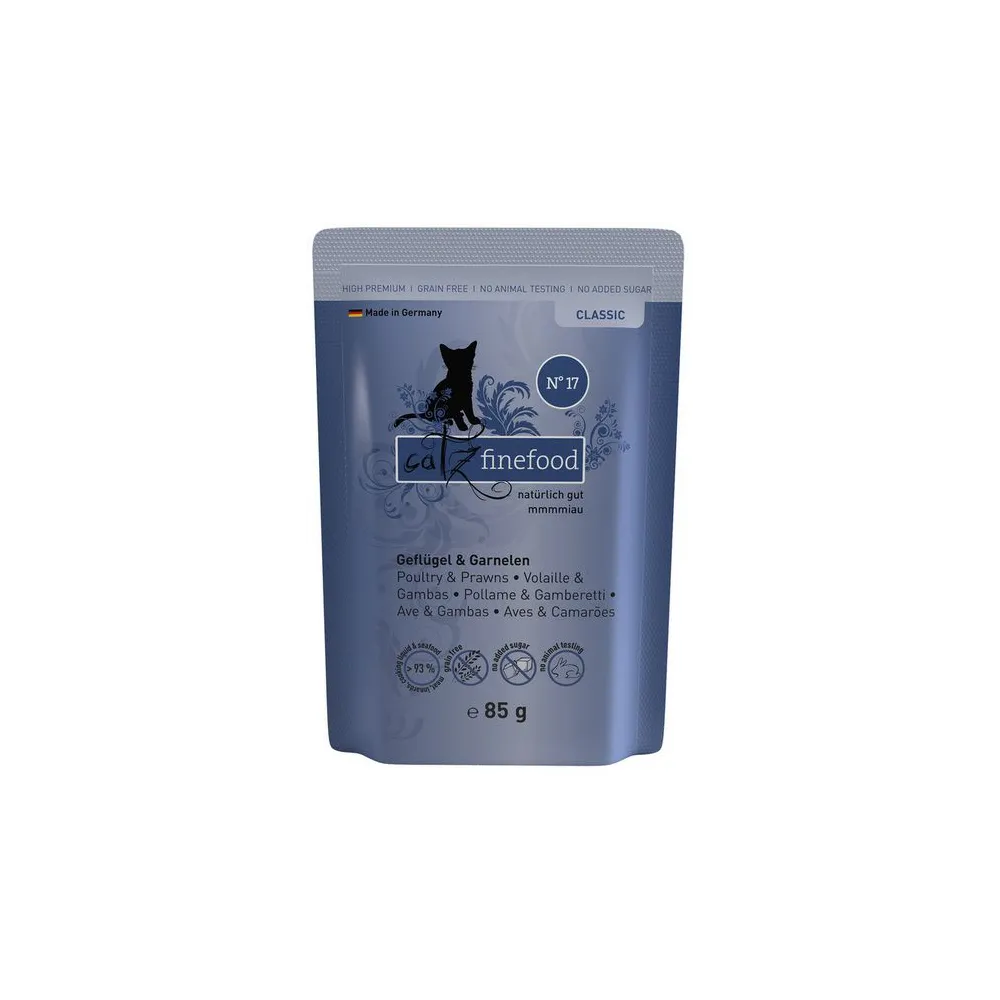 Catz Finefood Classic N.17 Drób i Krewetki saszetka 85g