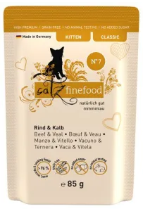 Catz Finefood Classic Kitten N.07 Wołowina i cielęcina saszetka 85g