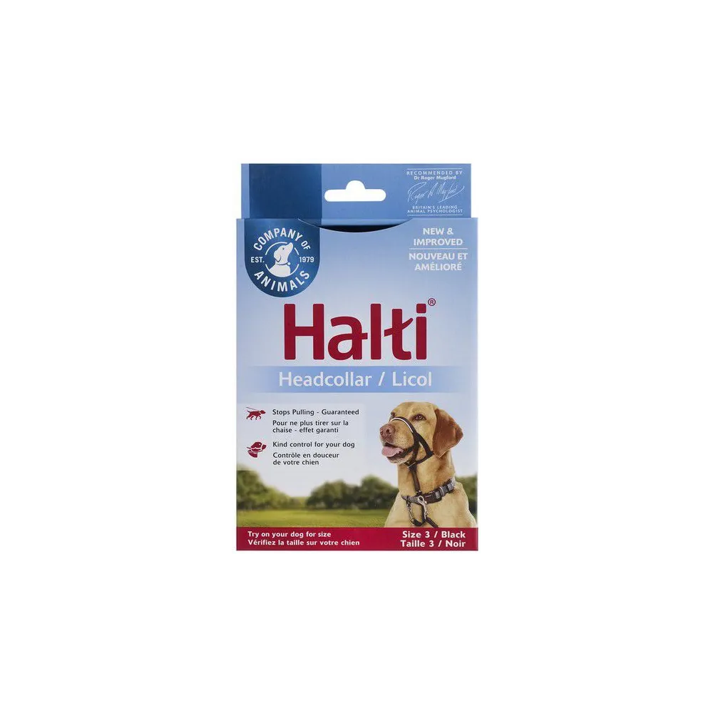 Halti Kantarek - obroża uzdowa rozmiar 3 czarna