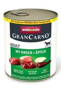 Animonda GranCarno Original Adult Rind Hirsch Apfel Wołowina, Jeleń + Jabłko puszka 400g