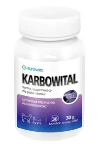 Karbowital dla psa i kota 30 tabl.