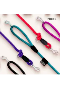 CHABA Smycz linka regulowana - 10mm x 138/260cm czarna