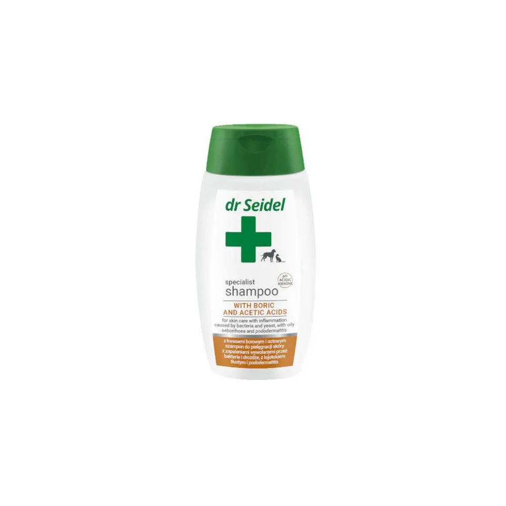 Dr Seidel Szampon z Kwasem Borowym i Octowym 220 ml | Pielęgnacja