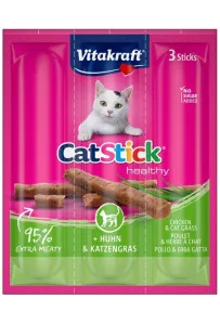 Vitakraft Cat Stick Classic kurczak + kocia trawa 3szt [58896]
