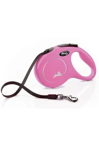 Flexi New Classic Smycz taśma M 5m różowa [FL-2237]