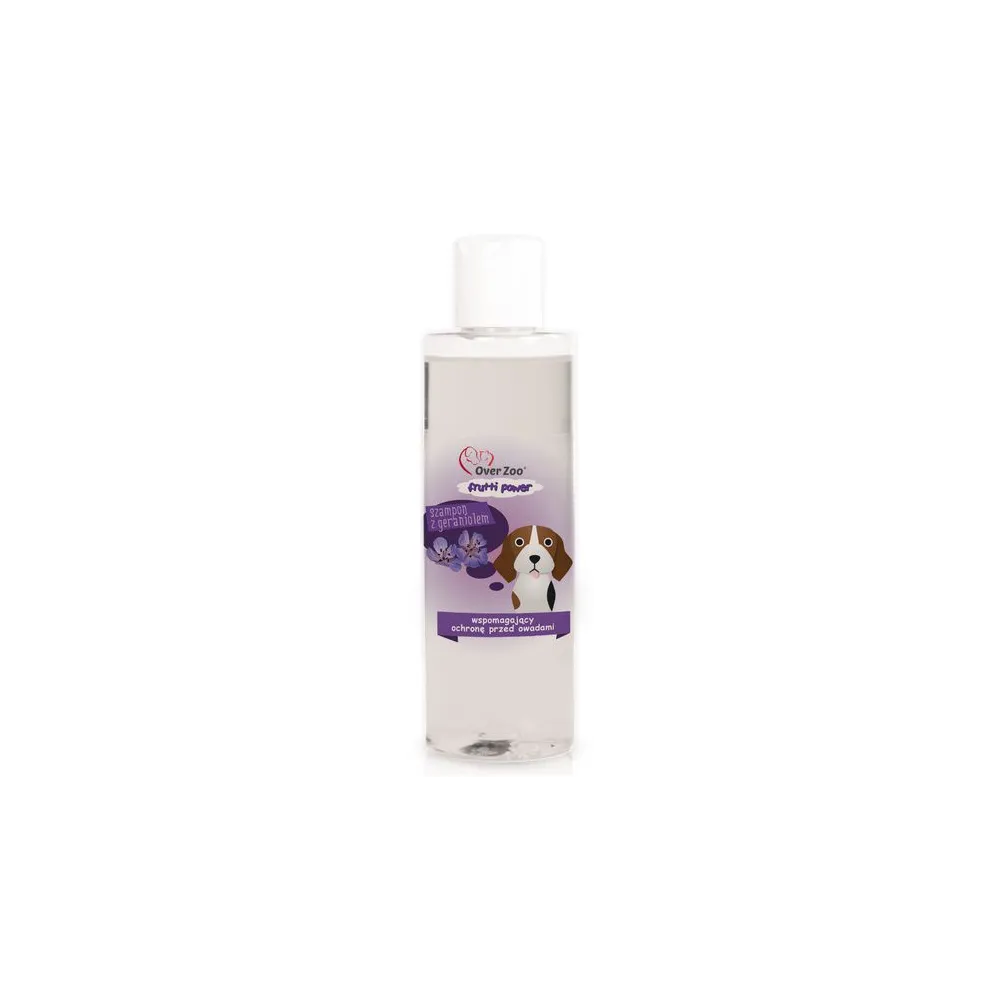 Over Zoo Frutti Power Szampon z geraniolem - przeciwko owadom 200ml