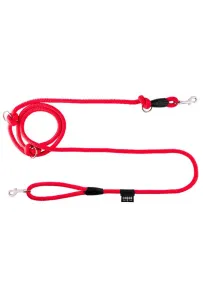 CHABA Smycz linka regulowana - 6mm x 138/260cm czerwona