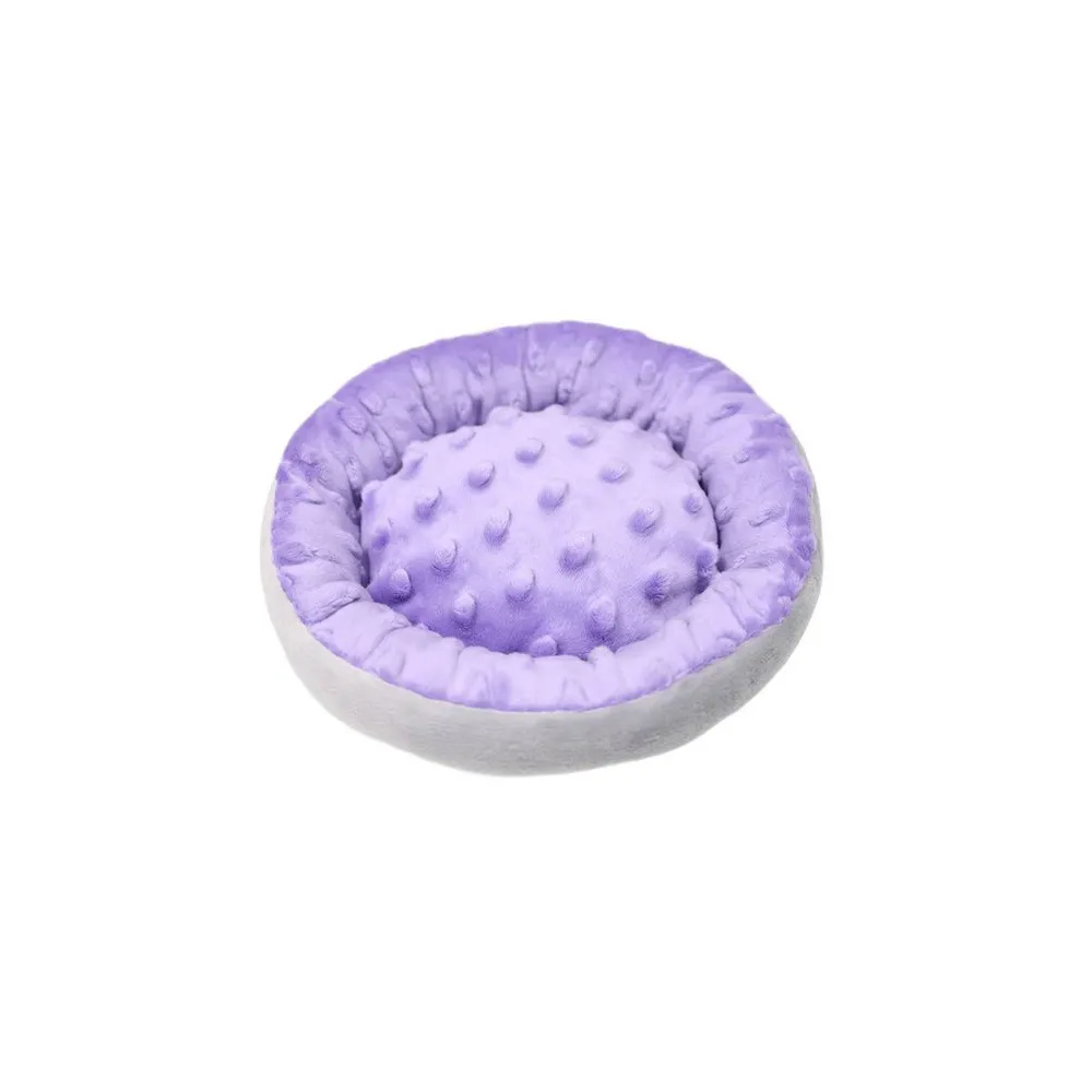 MIMIKO Pets Legowisko okrągłe mini 20cm wrzosowe