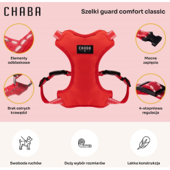 CHABA Szelki Guard Comfort Classic S czerwone