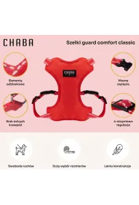 CHABA Szelki Guard Comfort Classic S czerwone