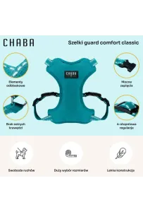CHABA Szelki Guard Comfort Classic S morskie