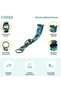 CHABA Obroża półzaciskowa Story III M Carnival