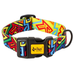 Dingo Obroża regulowana City - Graffiti 2,0cm/45cm