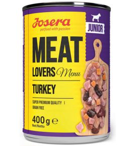 Josera Meat Lovers Menu Junior Indyk puszka 400g