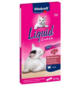Vitakraft Cat Liquid-Snack z Wątróbka i biotyna 6x15g [58066]