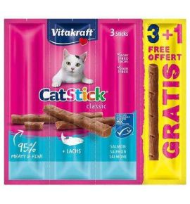 Vitakraft Cat Stick Classic łosoś 4szt (3+1 gratis)