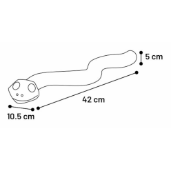 Flamingo Sneaky Snake Wąż Na Przysmaki Bordo Tpr