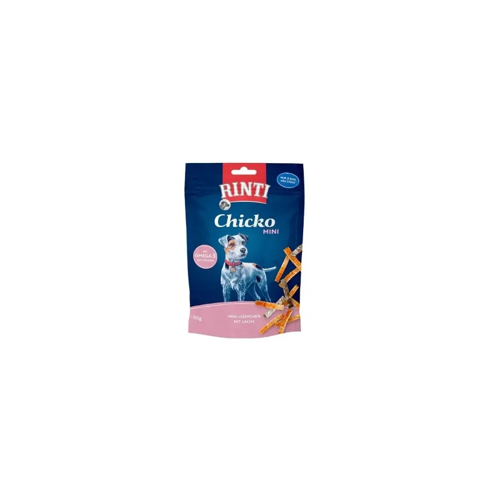 Rinti Chicko 80G Paski Kurczak+Łosoś      Mini  /12
