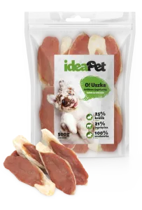 Ideapet 500G Uszka Królicze Z Jagnięciną