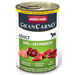 Animonda GranCarno Original Adult Rind Entenherzen Wołowina + Serca kacze puszka 400g