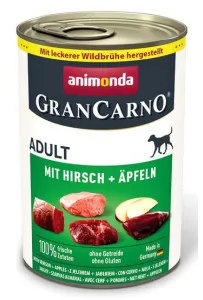 Animonda GranCarno Original Adult Rind Hirsch Apfel Wołowina, Jeleń + Jabłko puszka 400g