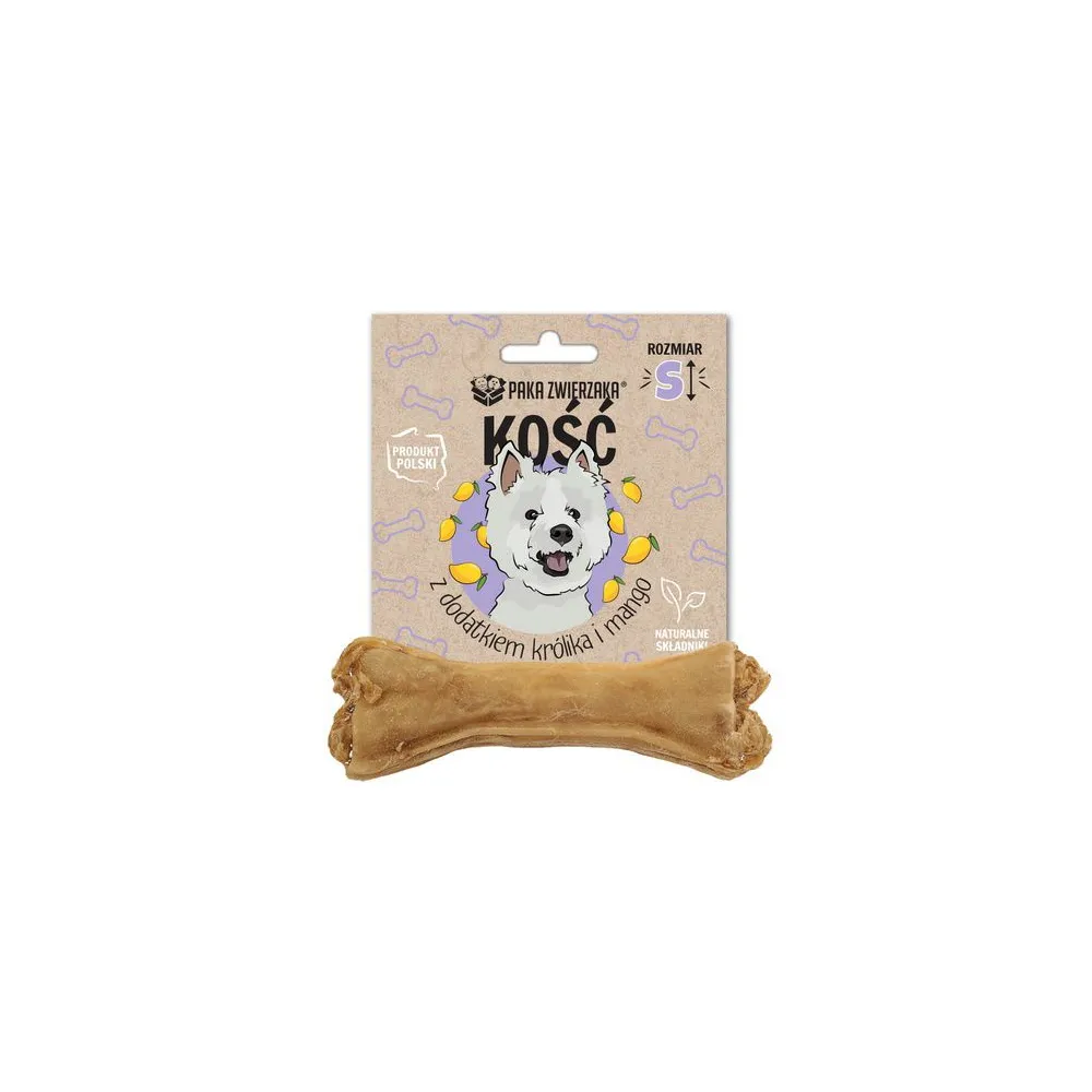 Paka Zwierzaka Kość z dodatkiem królika i mango S 10cm