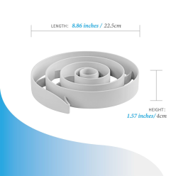 Spin Wkład Spirala Szara – Spowalniacz Jedzenia i Interaktywna Zabawa