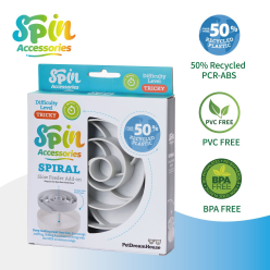 Spin Wkład Spirala Szara – Spowalniacz Jedzenia i Interaktywna Zabawa
