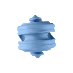 Pdh Zabawka Gumowa Geo-Hex Błękitna