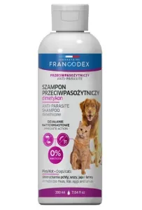 Francodex Szampon z dimetykonem przeciw pasożytom dla psa i kota 200ml [FR179618]