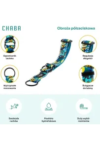 CHABA Obroża półzaciskowa Story III M Carnival