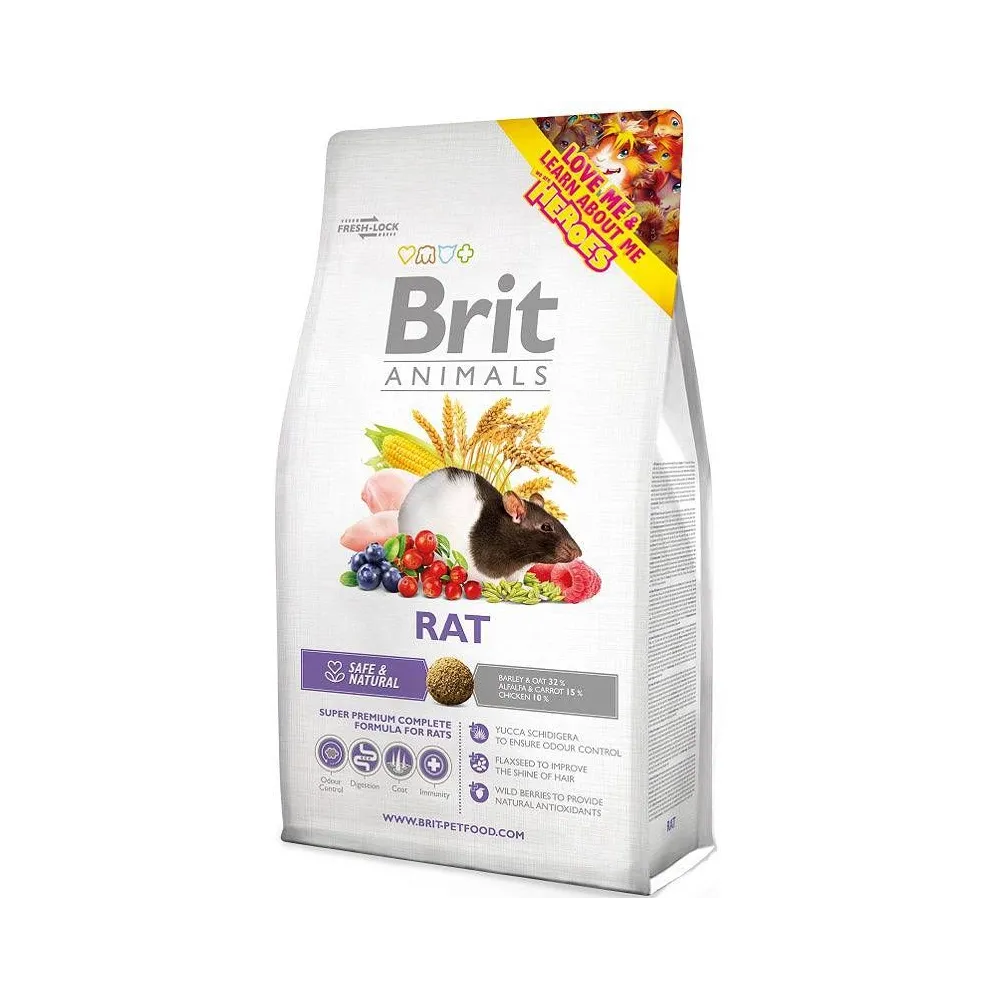 BRIT Animals Rat Complete 1,5kg – Pełnoporcjowy Pokarm dla Szczurów