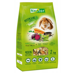 NESTOR Pokarm dla Królików Green Line 2kg – Naturalna Zbilansowana Karma
