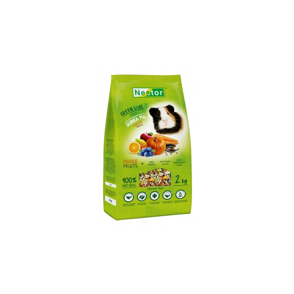 NESTOR Pokarm dla Świnek Morskich Green Line 2kg – Naturalna Zdrowa Karma