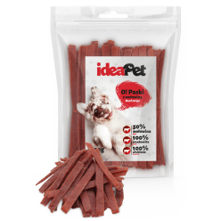 IDEAPET 500g Paski z Wołowiną – Smaczna Przekąska dla Psów