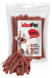 IDEAPET 500g Paski z Wołowiną – Smaczna Przekąska dla Psów