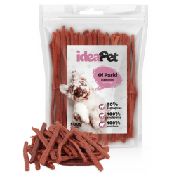 IDEAPET 500g Paski z Jagnięciną – Naturalna Przekąska dla Psów