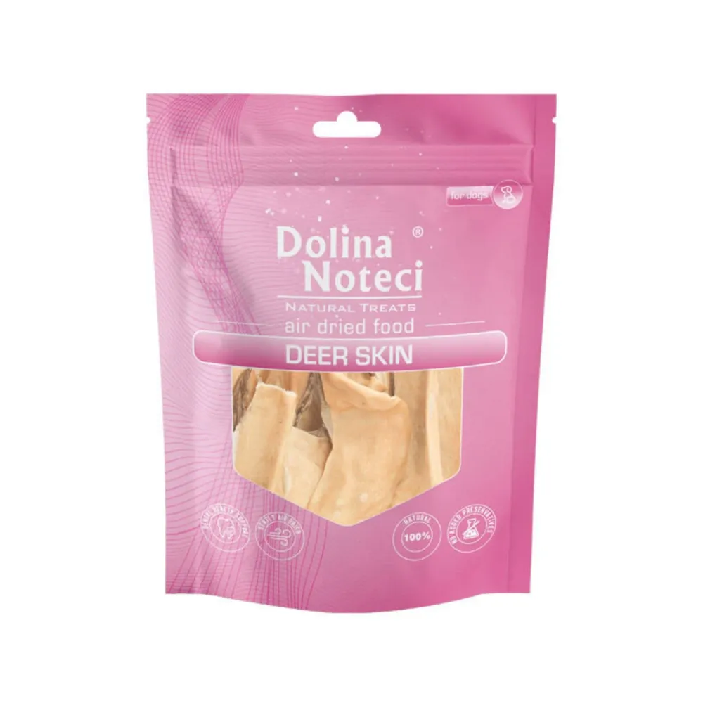 DOLINA NOTECI Pies Natural Treats Skóra Jelenia 100g – Naturalna Przekąska
