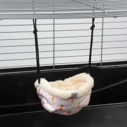 DUVO+ Hamak - Domek / Kieszeń dla Chomika 22,5x22,5x13cm – Przytulne Schronienie