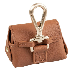 DUVO+ Dyspenser na Worki Brązowy 6.5x8.5x9cm – Stylowe i Praktyczne Akcesorium na Spacery