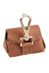 DUVO+ Dyspenser na Worki Brązowy 6.5x8.5x9cm – Stylowe i Praktyczne Akcesorium na Spacery