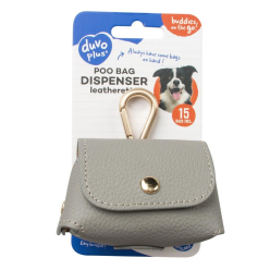 DUVO+ Dyspenser na Worki Szary 6.5x8.5x9cm – Praktyczny Dyspenser na Spacery z Psem