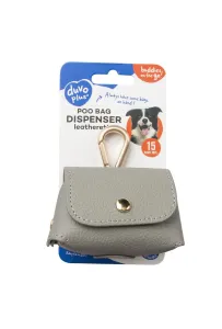 DUVO+ Dyspenser na Worki Szary 6.5x8.5x9cm – Praktyczny Dyspenser na Spacery z Psem