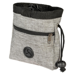 DUVO+ Torba na Przysmaki Jasny Szary 7x14x14cm – Praktyczne Akcesorium na Spacery z Psem