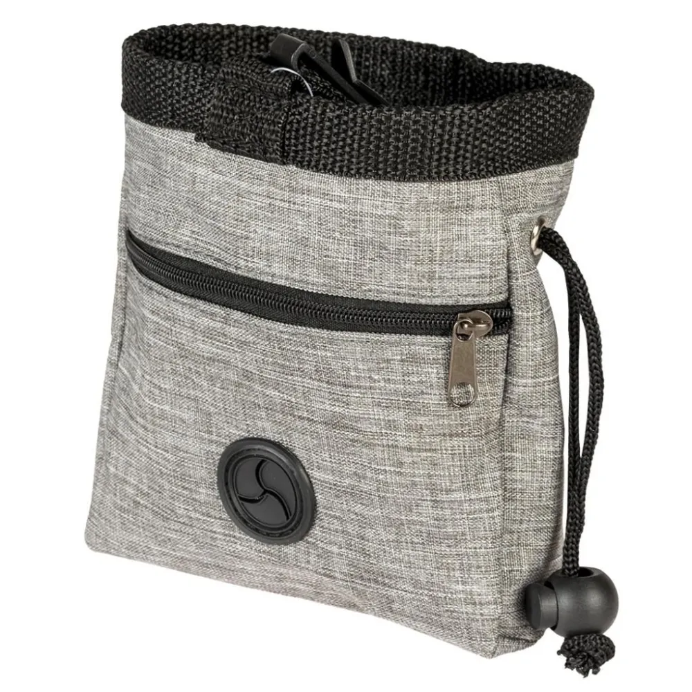 DUVO+ Torba na Przysmaki Jasny Szary 7x14x14cm – Praktyczne Akcesorium na Spacery z Psem